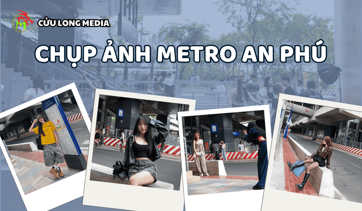 Chụp ảnh ga metro an phú