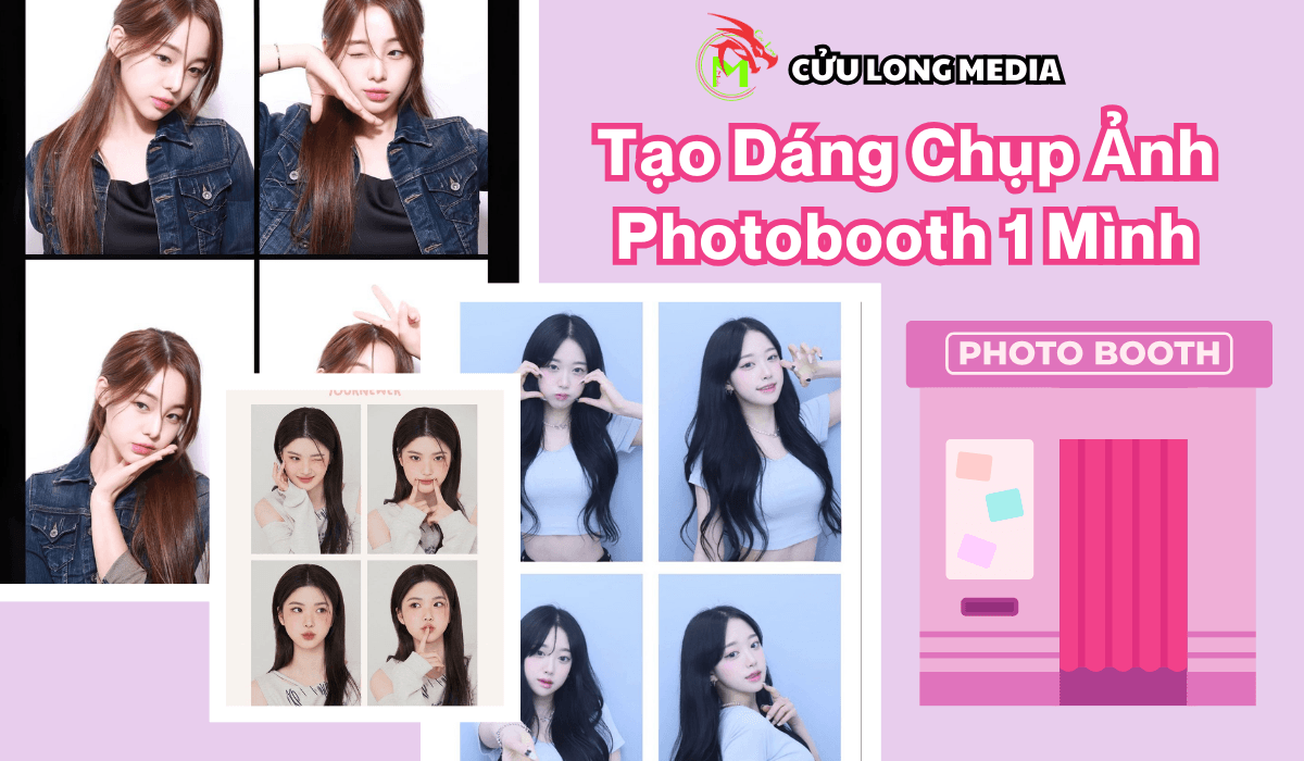 Cách tạo dáng chụp ảnh photobooth 1 mình
