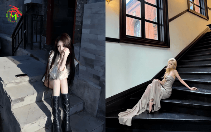 50+ Cách Tạo Dáng Chụp Hình Ngồi Cầu Thang Siêu Đẹp Và Đơn Giản 9 Chụp hình ngồi cầu thang