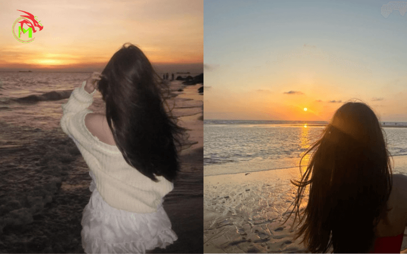 101+ Cách Tạo Dáng Chụp Ảnh Hoàng Hôn Trên Biển: Silhouette & Ngược Sáng Đẹp 2 tạo dáng chụp ảnh hoàng hôn trên biển
