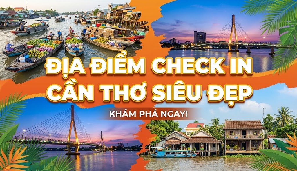 Địa điểm check in cần thơ siêu đẹp
