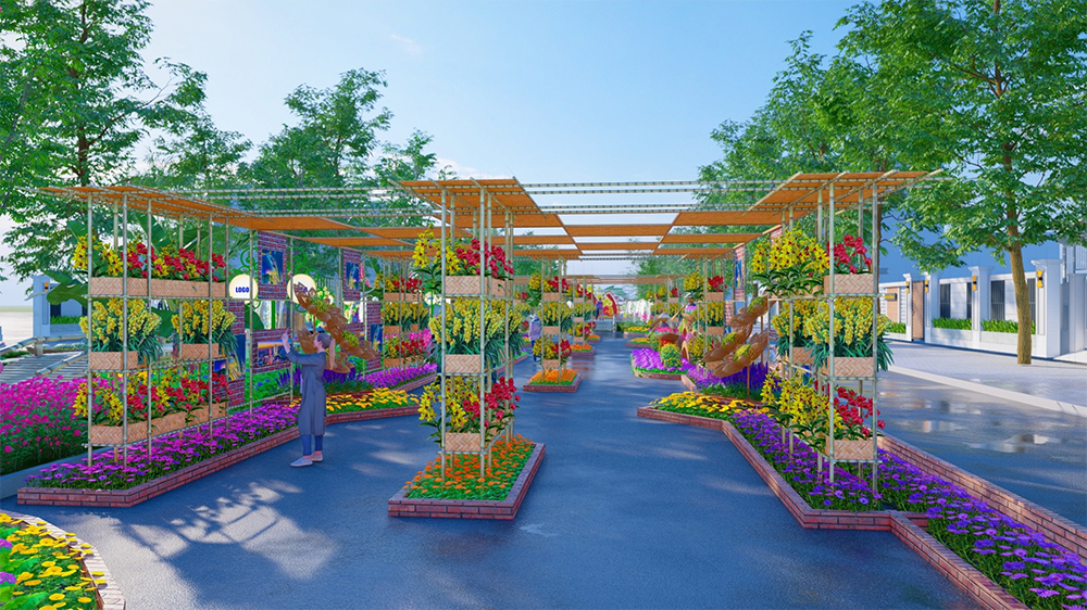 Đường hoa cần thơ 2026 góc checkin