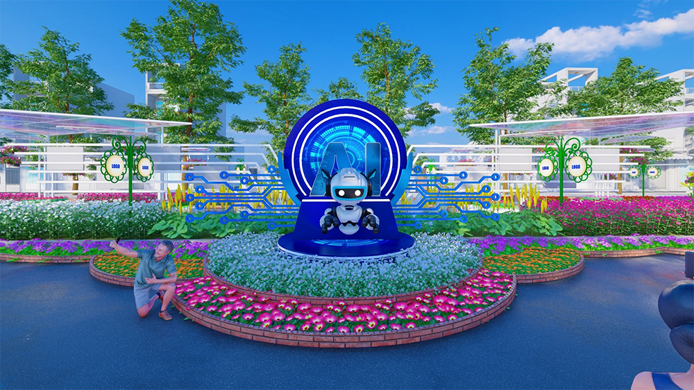 Đường hoa cần thơ 2026 góc checkin