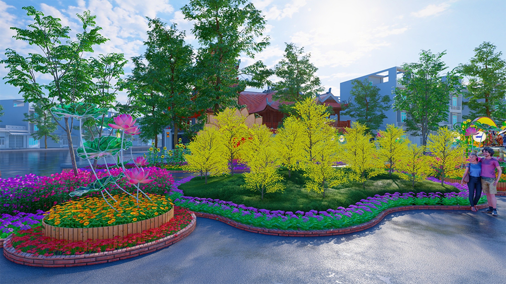 Đường hoa cần thơ 2026 góc checkin