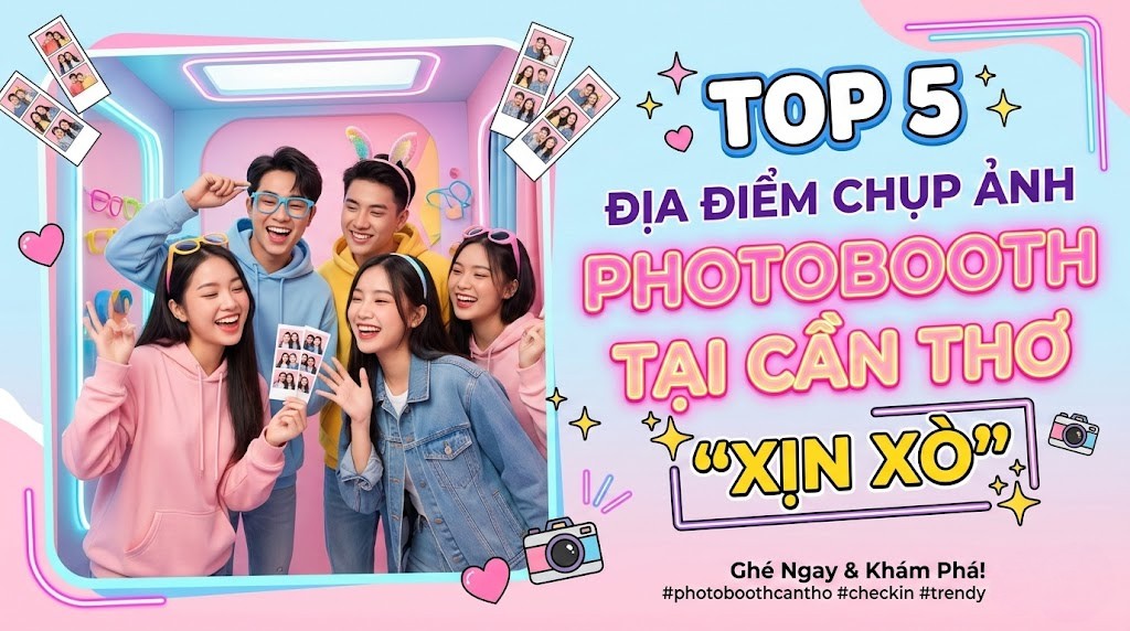 Top địa điểm chụp ảnh photobooth cần thơ